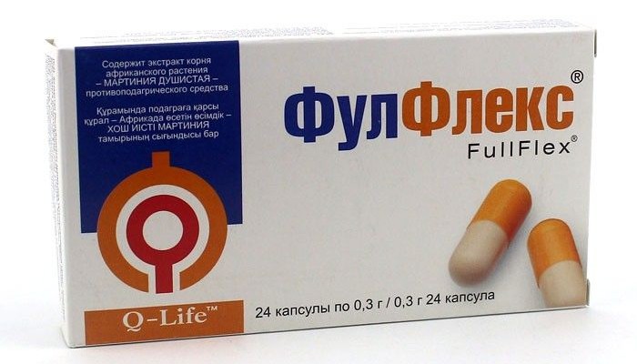 Лекарства за подагра Fullflex: инструкции за употреба