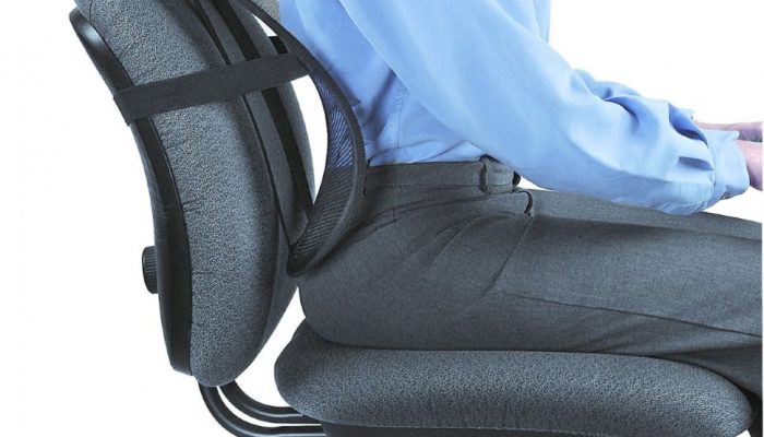 Ортопедична възглавница под гърба за офис стол и кола