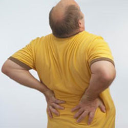 Болки в гърба в областта на лечението с ранички