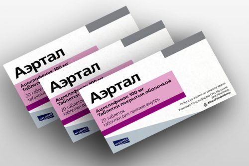 Приложение на таблетки Aertal за лечение на стави