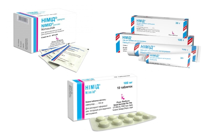 Използване на противовъзпалително лекарство Nimid
