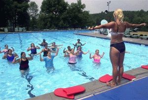 Упражнения в басейна за бедрата и задните части